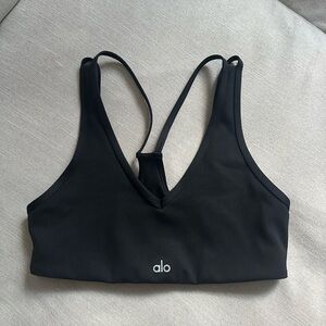 Alo airlift ribbed Jump Start V-neck Bra